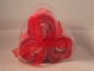 Preview: Seifenrosen | 3 Stück in Herzgeschenkbox | Farbe: rot